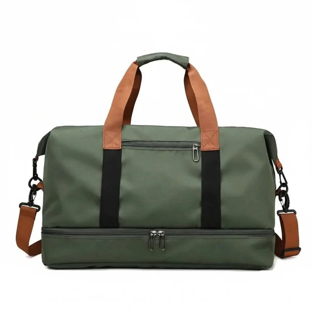 Weekender Duffel with Separate Shoe Pocket and Wet Gear Storage for Training, Sports and Travel | Thomler