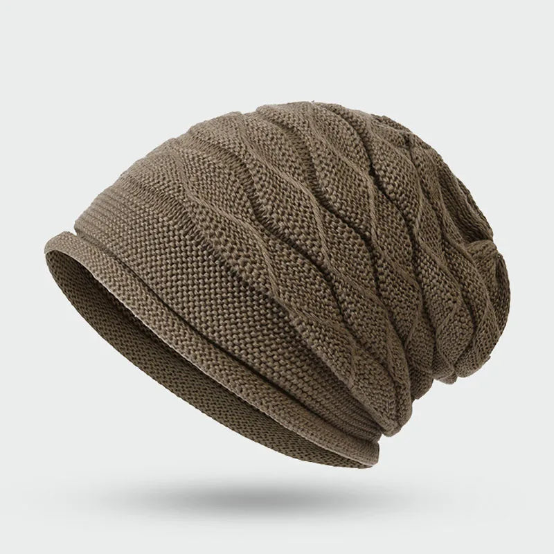 Relaxed-Fit Knit Winter Hat for Men & Women, Acrylic Ribbed Cold-Weather Cap, Daily Wear Head Covering | Thomler