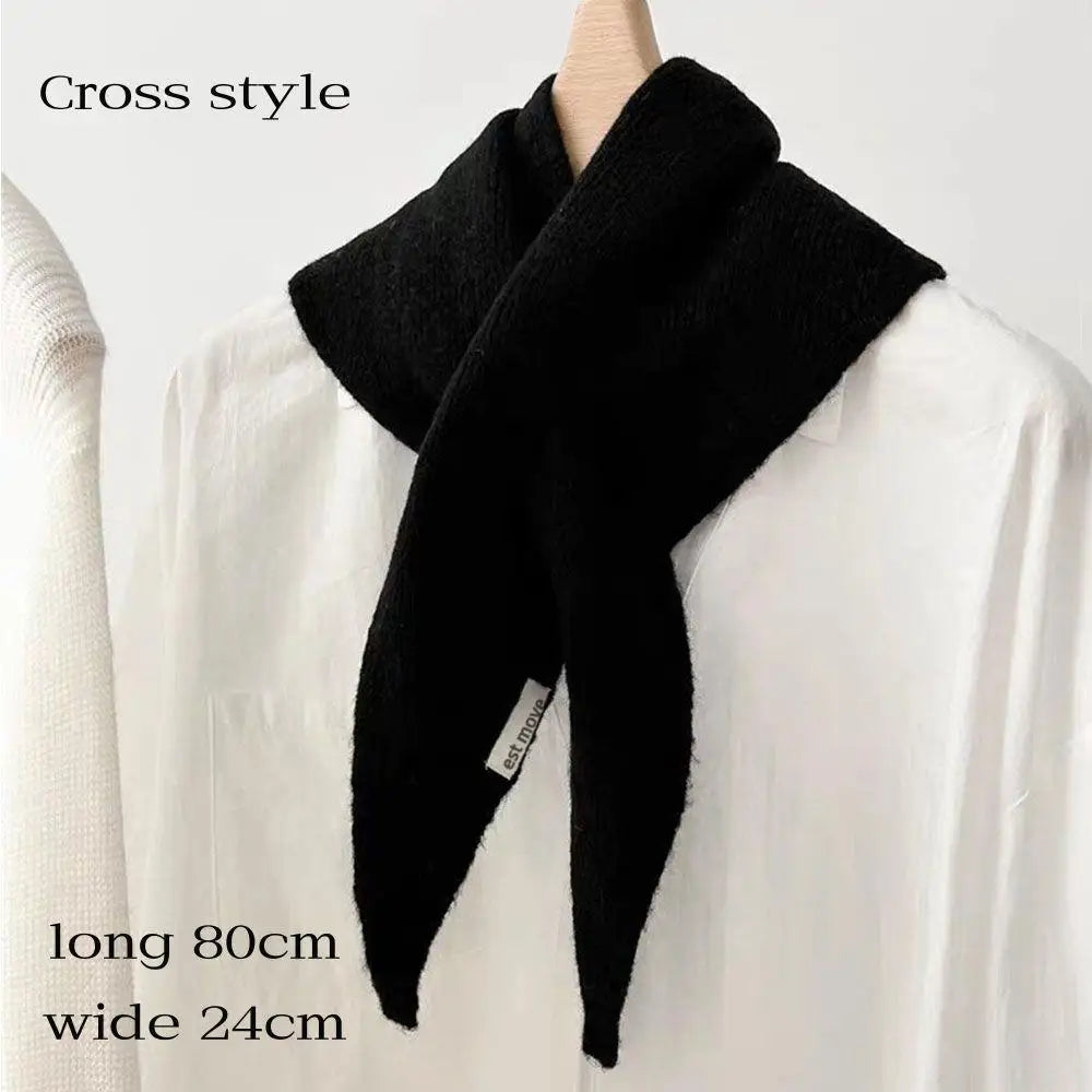 Cozy Wool-Blend Triangle Shawl Wrap for Women – Soft Knit Neck & Shoulder Warmer for Fall Winter | Thomler