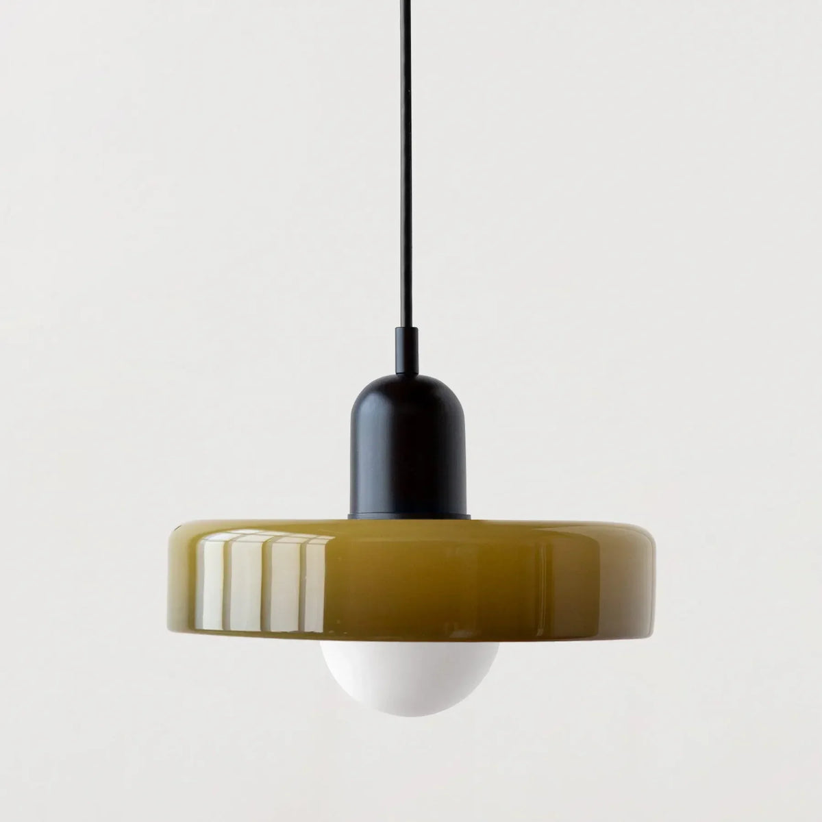 Tinted Glass Pendant Light – Contemporary Hanging Fixture with Colorful Accents for Dining Room & Bedroom | Thomler