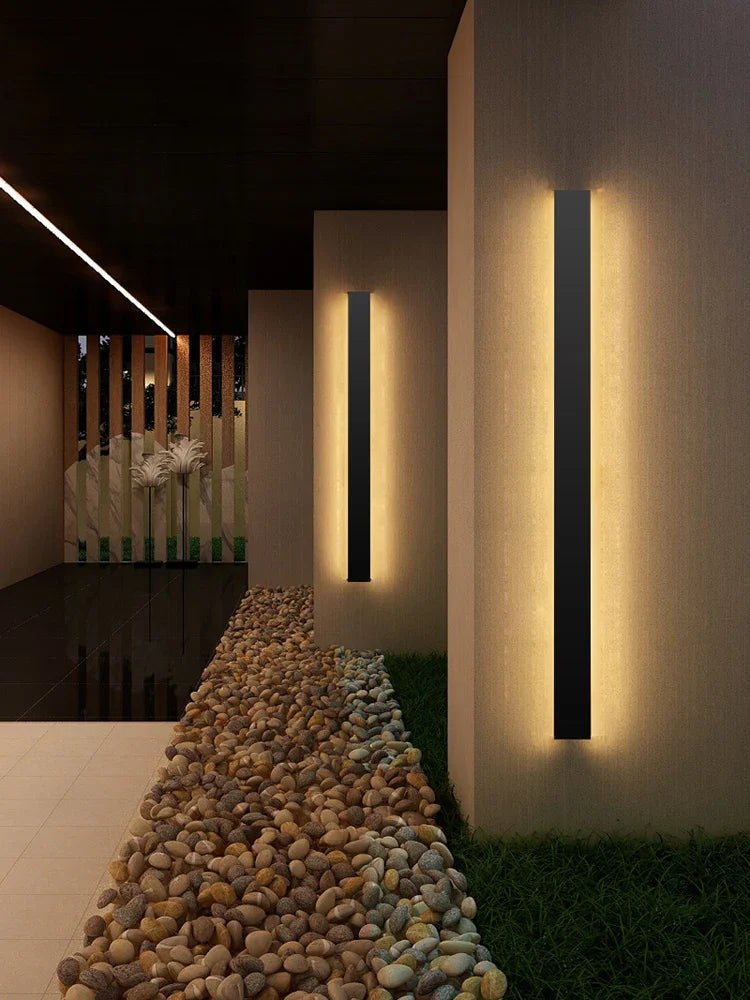 Wall Lamp Metal Acrylic 240.0 cm Outdoor Indoor Waterproof LED Lighting Modern Facade Terrace Hallway Feature Light | Thomler