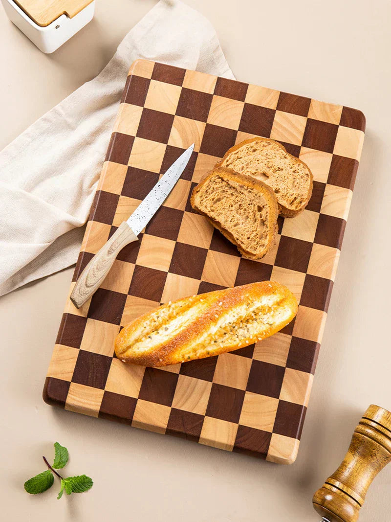 Cutting Board Acacia Wood 41.0 cm Natural Kitchen Chopping Serving Board Non Slip Food Preparation Countertop | Thomler