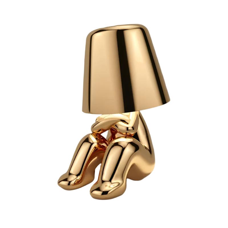 Table Lamp Aluminum LED 8.7 in Rechargeable Warm White Bedroom Nightstand Portable Touch Dimmable Lighting | Thomler