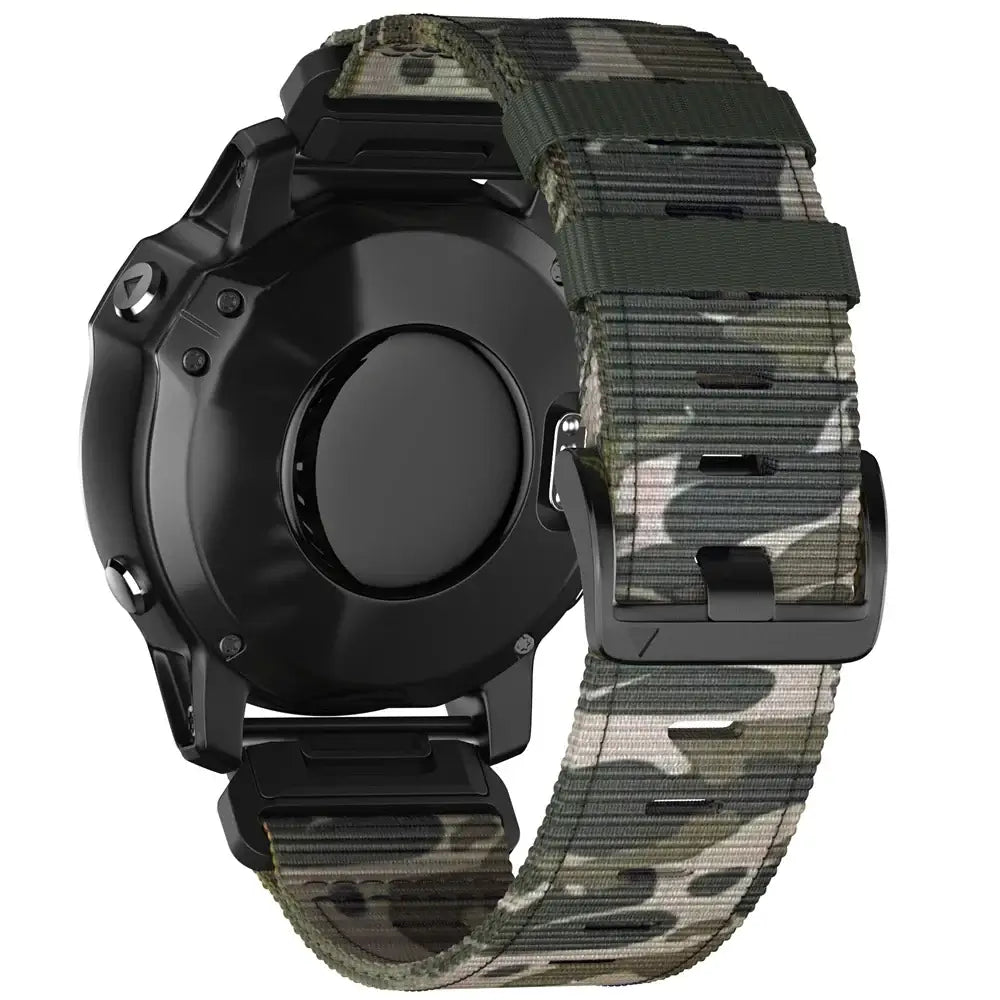 Tactical Woven Smartwatch Strap | Quick-Release Replacement Band for Fitness Tracking | Adjustable Lightweight Nylon Wristband | Thomler