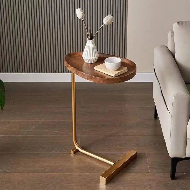 Rolling C-Table | Slide-Under Sofa Side Table for Living Room & Bedroom | Thomler