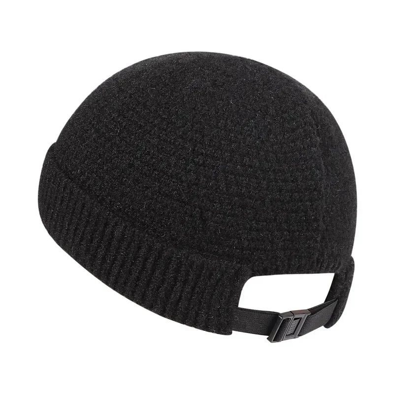 Knit Skullcap with Rolled Cuff – Soft Cotton Winter Hat for Men & Women, Casual Streetwear Beanie, Indoor & Outdoor Headwear | Thomler