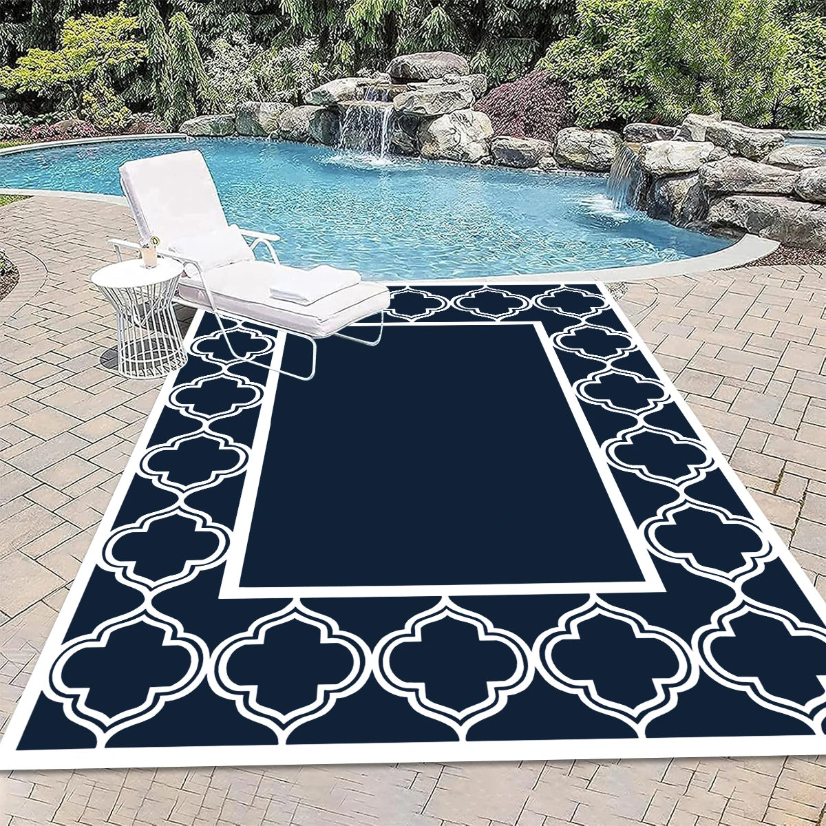 Reversible Polypropylene Outdoor Rug – Waterproof Woven Patio Mat for Deck, Garden & Picnic Use | Thomler