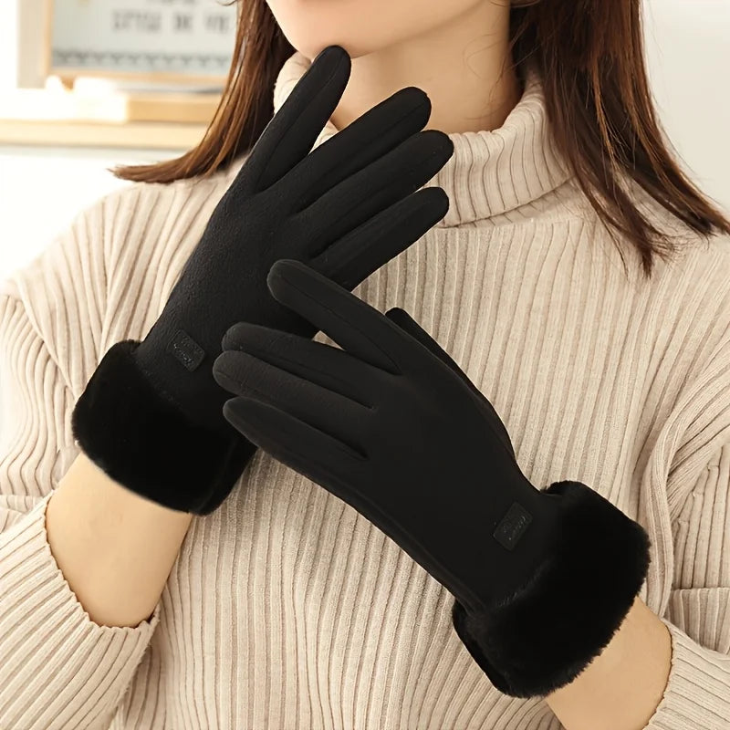 Insulated Touchscreen Winter Gloves – Windproof Fleece-Lined Cold Weather Hand Warmers for Women & Men | Thomler