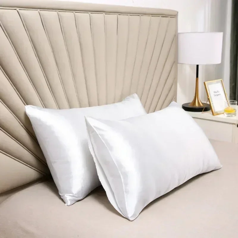 Pillowcase Mulberry Silk 50.0 x 70.0 cm Gold Bedroom Hair And Skin Cooling Sleep Cover Luxury Bedding | Thomler