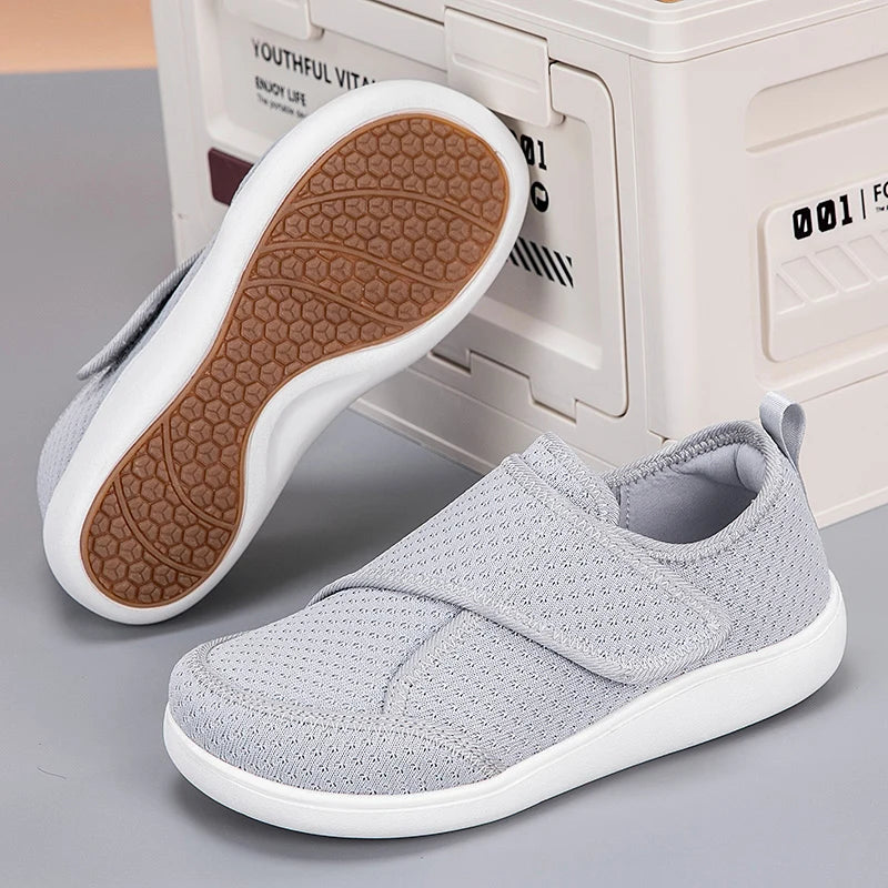 Extra-Wide Orthopedic Walking Shoes with Hook-and-Loop Closure for Swollen Feet, Bunions & Comfort Support | Thomler