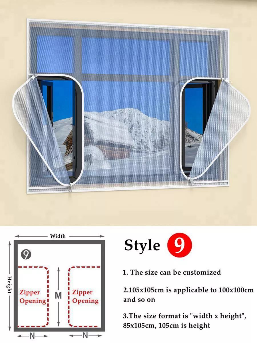 Insulating Window Film Kit – Dual-Layer Thermal Draft Stopper with Adhesive Zipper – Energy-Saving Clear Shrink Barrier for Winter Storm | Thomler