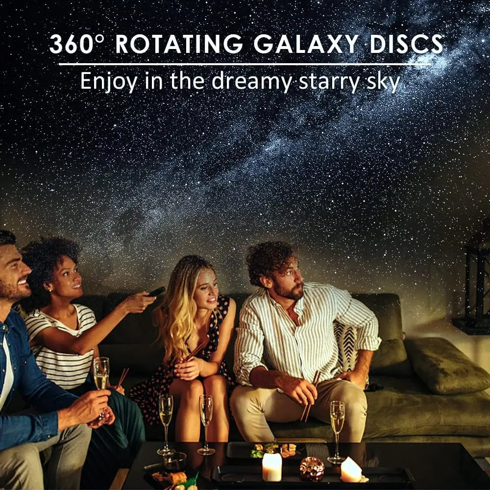Rotating Star & Galaxy Night Light Projector with Remote – 13 Celestial Scenes for Bedroom, Kids Room & Ambient Lighting | Thomler