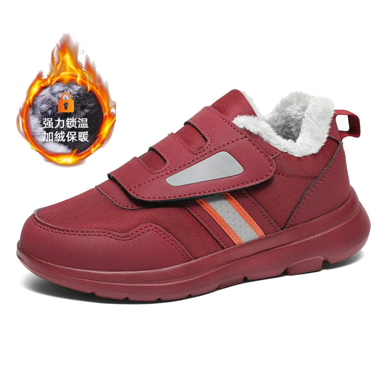 Adjustable Wide-Fit Supportive Sneakers for Sensitive Feet | Cozy Slip-On with Hook-and-Loop Closure for Everyday Comfort & Mobility | Thomler