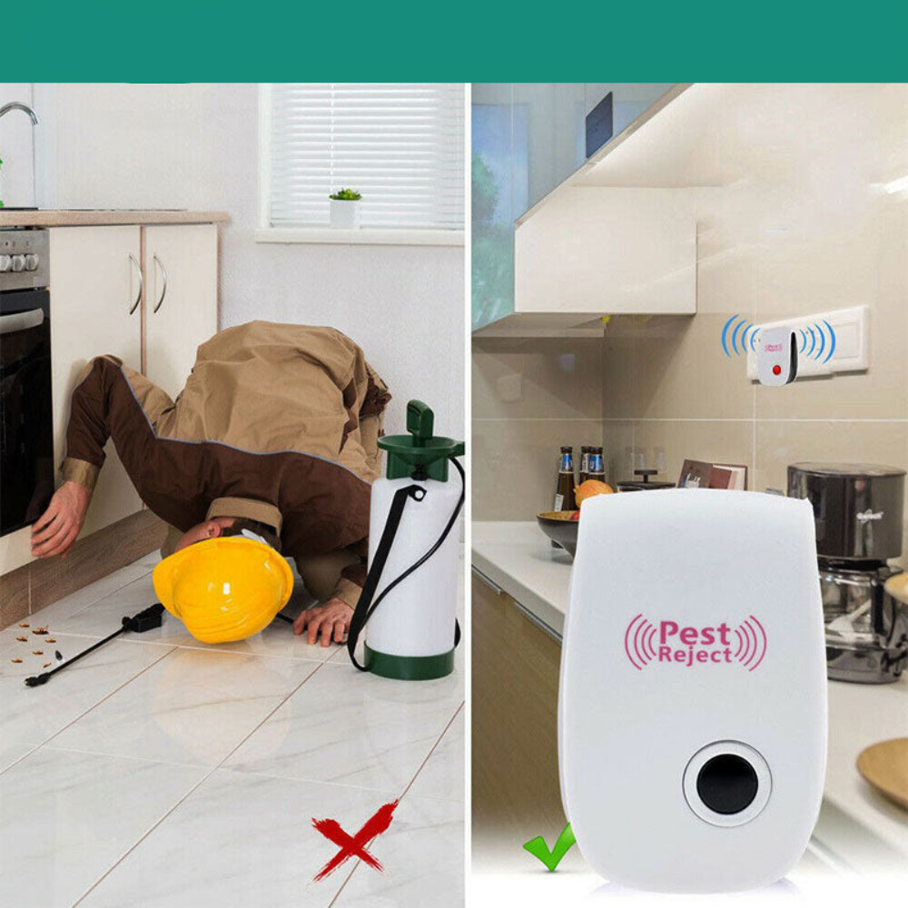 Electronic Rodent Repeller Ultrasonic Pest Control Plugin for Mice Rats Insects Safe Chemical-Free Indoor Coverage | Thomler