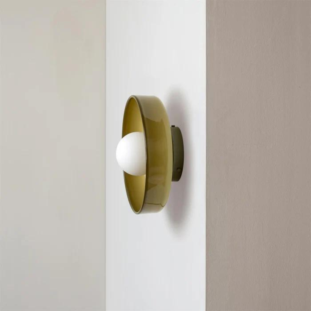 Round Glass Flush Mount Ceiling Light – Modern Low-Profile LED Fixture for Kitchen, Bedroom & Hallway | Thomler
