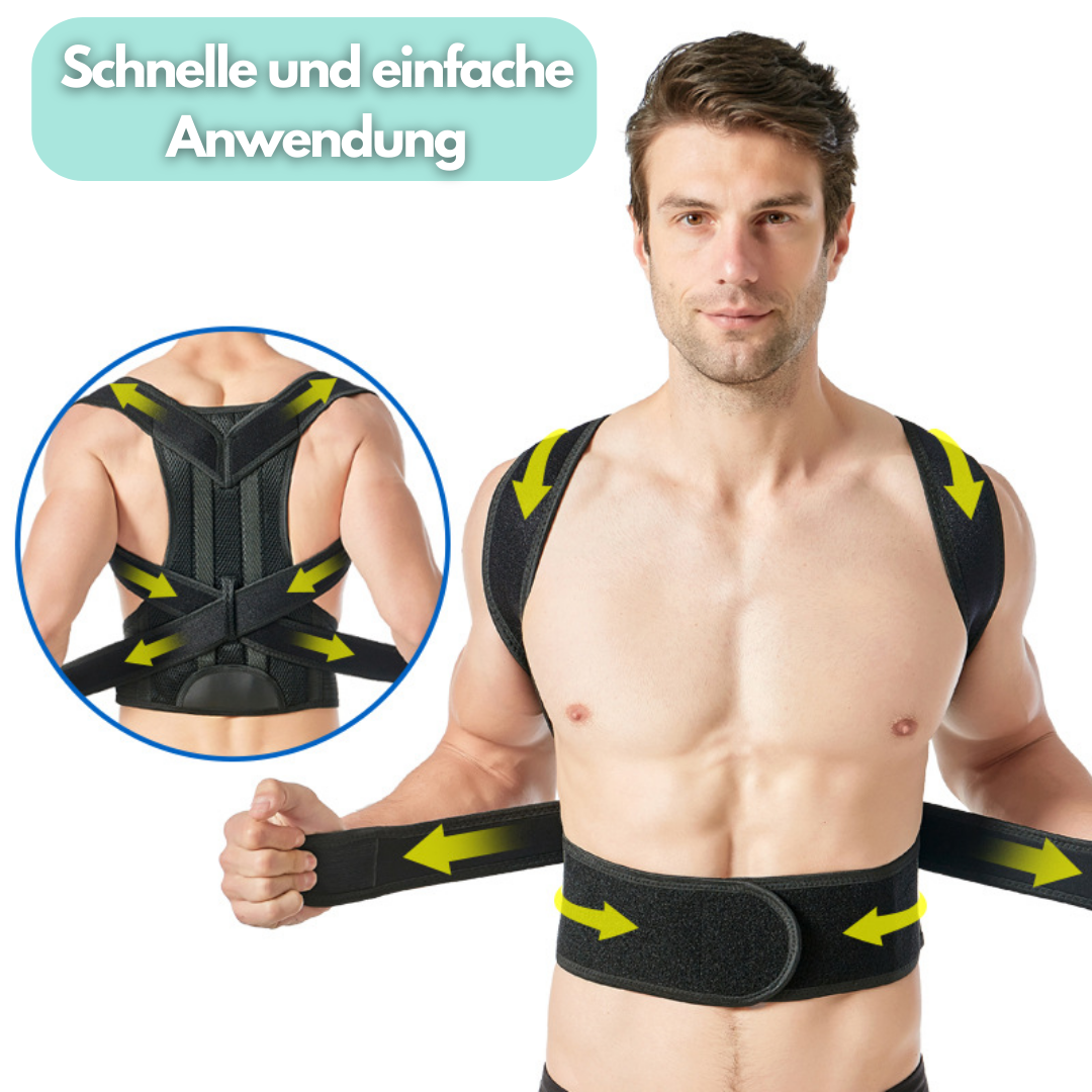 Adjustable Posture Corrector Brace for Upper Back & Shoulder Support – Breathable Design for Men & Women, Hidden Under Clothes, Helps Alignm | Thomler