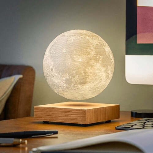 Magnetic Levitation Moon Lamp Night Light Bedroom Table Desk LED Floating Sphere Modern Home Decor Ambient Lighting for Kids Room Office | Thomler