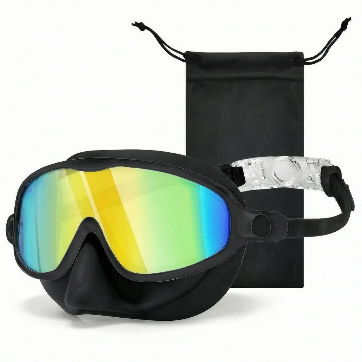 Kids Swimming Goggles with Full Face Coverage & Nose Guard for Learn-to-Swim, Pool Training | Thomler