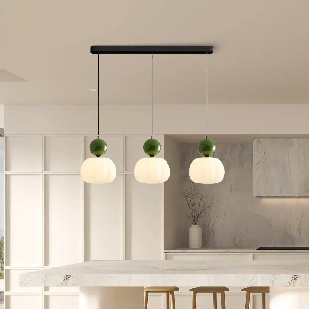 Pendant Light Metal PMMA 16.0 cm Beige Dining Room Living Room Kitchen Hanging Ceiling Lamp Soft Diffused Glow Decorative Sphere | Thomler