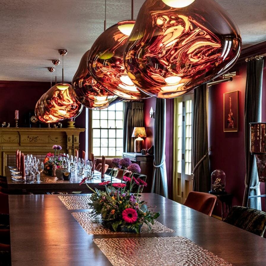 Pendant Light Mirrored Glass Sphere E27 Adjustable Dining Room Kitchen Island Hanging Ceiling Lamp | Thomler