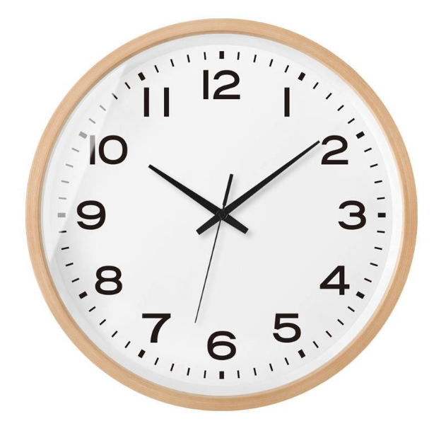 Natural Bamboo Wall Clock with Whisper-Quiet Sweep – Round Wood Timepiece for Modern Home Decor | Thomler