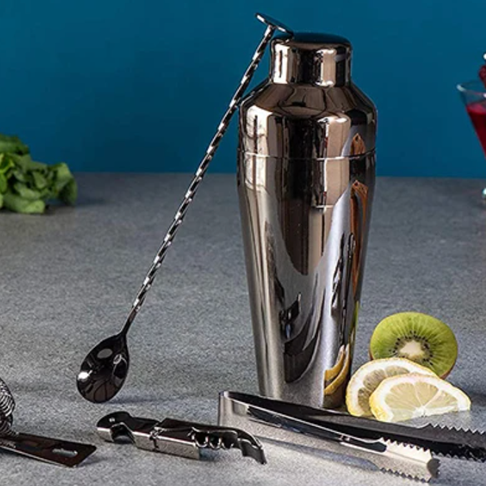 10-Piece Bartender Tool Set – Professional Mixing Kit with Organized Holder | Thomler