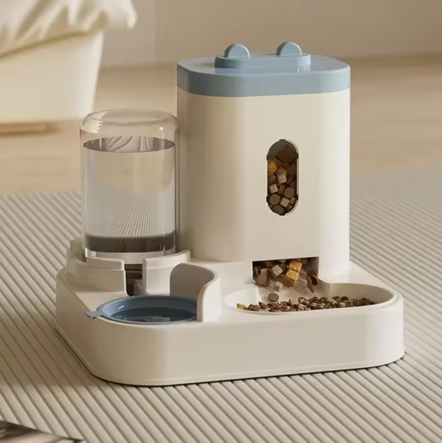 Pet Feeder 2300 ml Food Capacity With 1.0 L Water Dispenser For Cats Small Dogs Automatic Feeding Station Hydration Bowl | Thomler