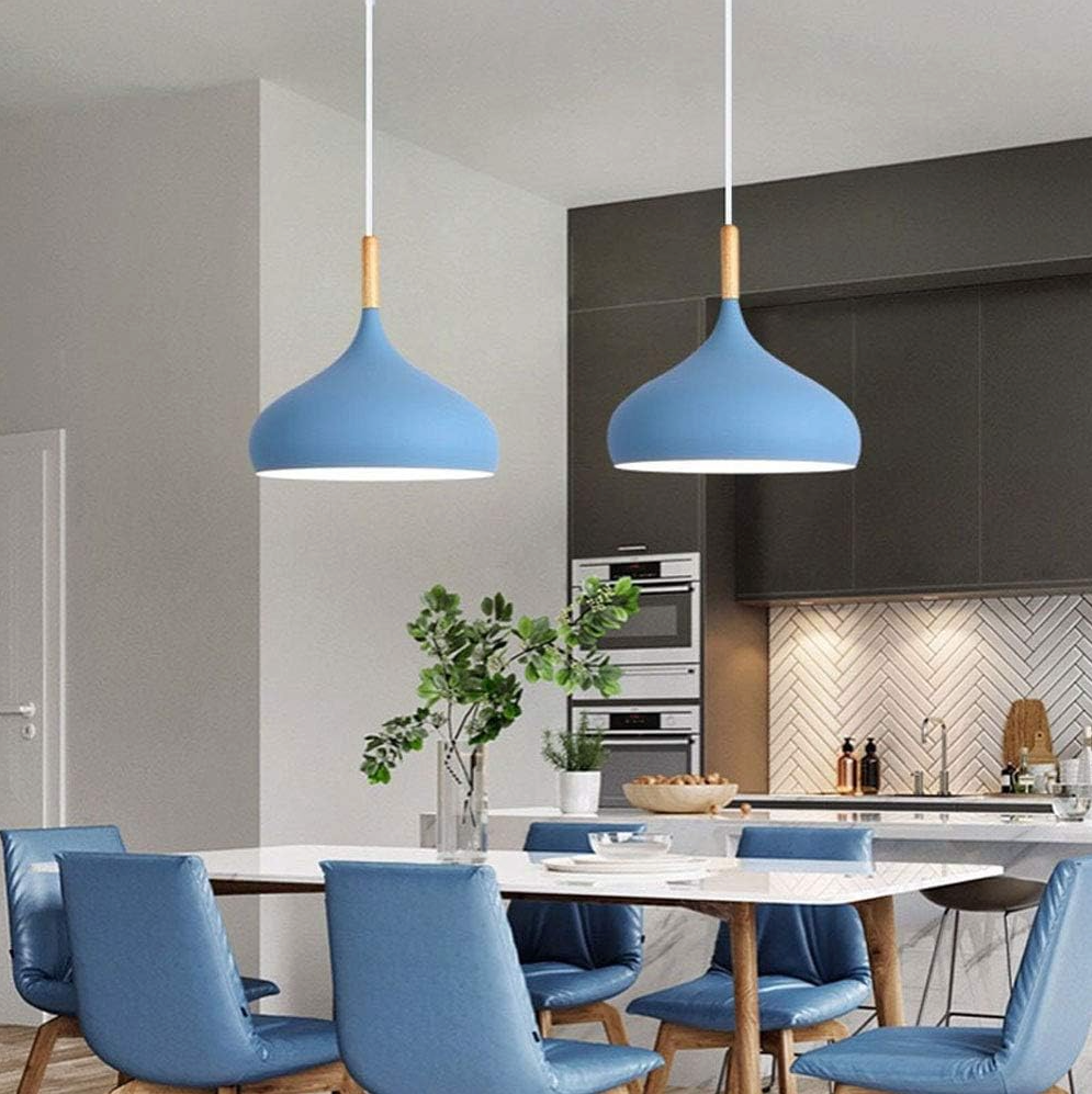 Pendant Light Aluminium 24.0 cm Wooden Accent Dining Room Kitchen Island Scandinavian Hanging Ceiling Lamp Adjustable Cord | Thomler