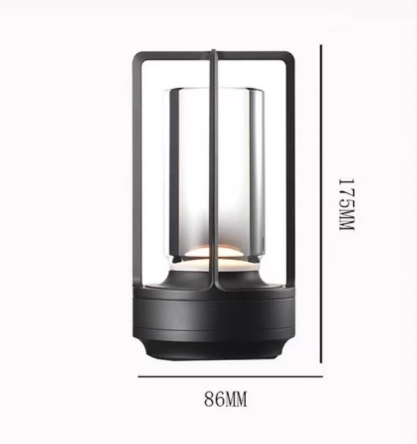 Rechargeable Touch Bedside Lamp with 3 Light Modes – USB-C Portable LED Accent Lamp for Nightstands, Desks & Shelves | Thomler