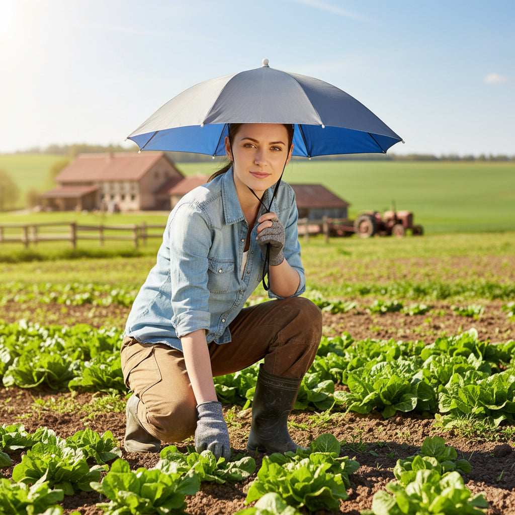 Wearable Sun Canopy – Elastic Headband Shade for Fishing, Gardening & Outdoor Work | Thomler