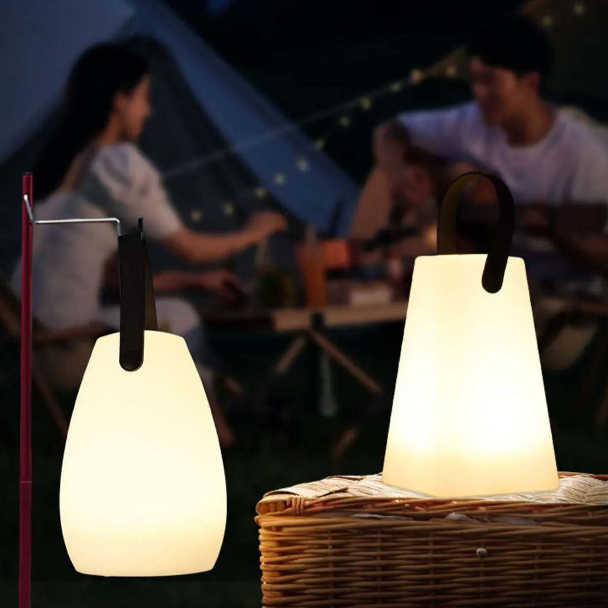 Outdoor Table Lamp Waterproof ABS LED 8 Colors 10 in Portable Patio Garden Lighting With Remote USB Rechargeable | Thomler