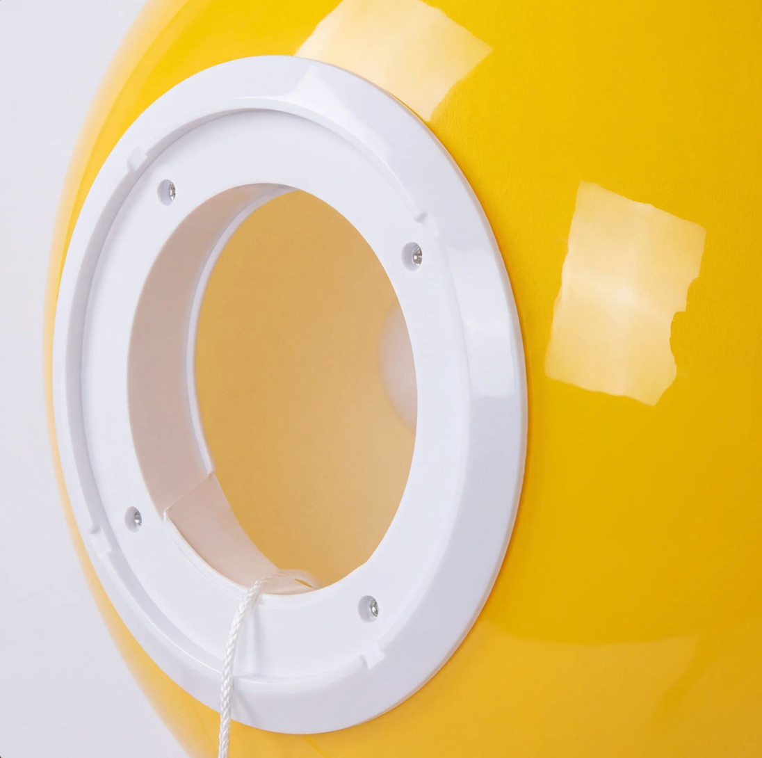 Spherical LED Wall & Ceiling Fixture with Pull Chain in Red Blue Yellow Green Orange White Small Medium Large for Bedroom Playroom Hallway K | Thomler