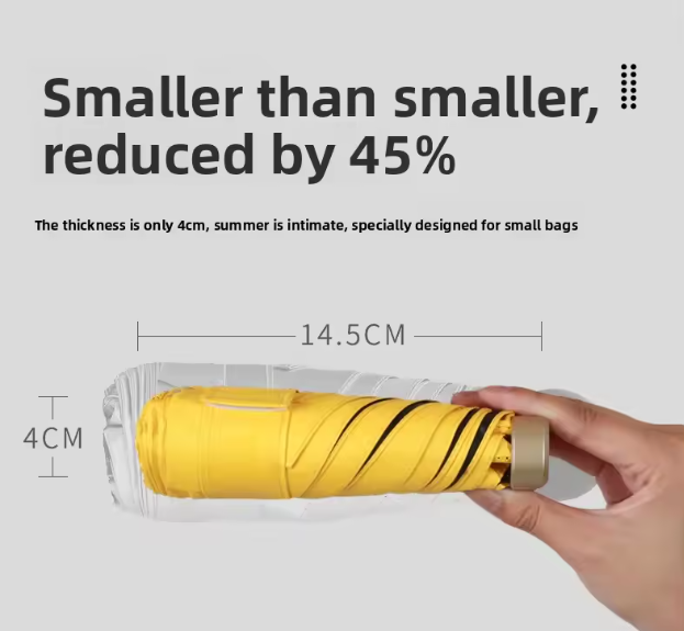 Pocket Umbrella with UV Protection – Compact Travel-Size Sun & Rain Shield for Everyday Carry | Thomler