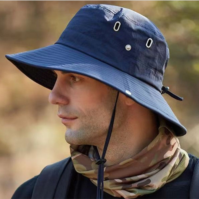 Men's Lightweight Fishing Hat with Adjustable Fit and Ventilated Crown for Hiking Beach Travel Camping Neck Coverage Summer Outdoor Activiti | Thomler