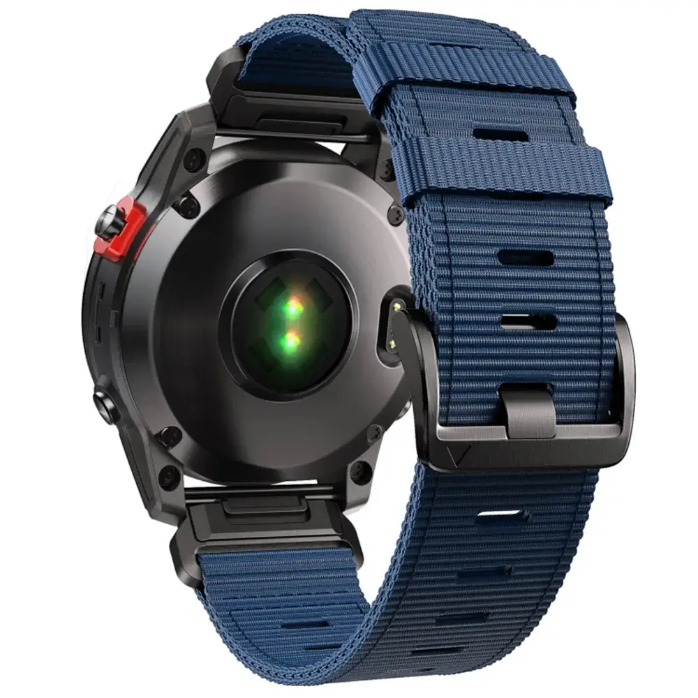 Tactical Woven Smartwatch Strap | Quick-Release Replacement Band for Fitness Tracking | Adjustable Lightweight Nylon Wristband | Thomler