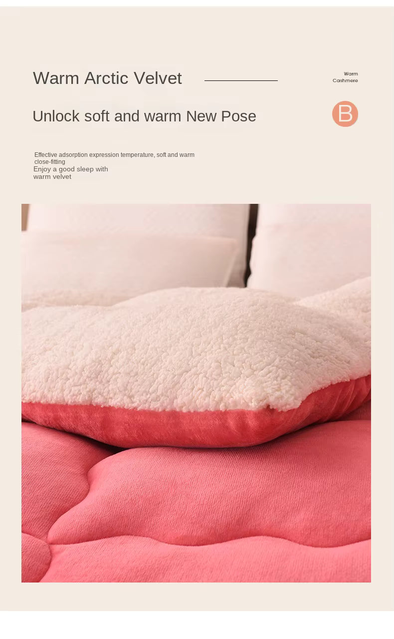 Plush Flannel Winter Comforter with Wool Fill – Extra Warm Quilted Bedding for Cold Nights | Thomler