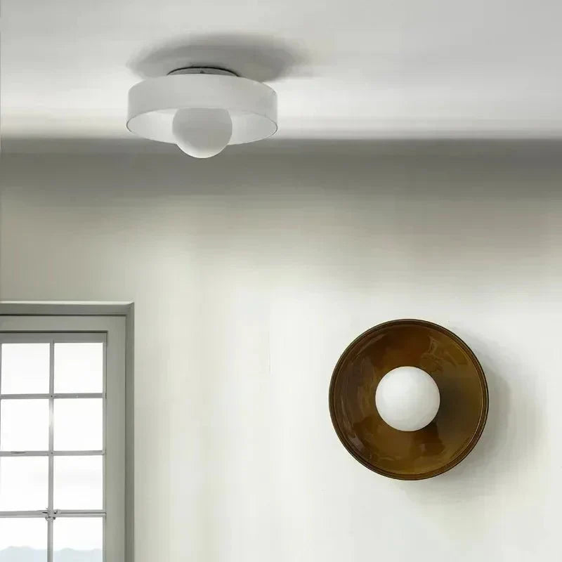 Glass Ceiling Light Fixture with Nordic-Inspired Design – Soft Ambient Lighting for Bedroom, Kitchen, Living Room & Hallway | Thomler