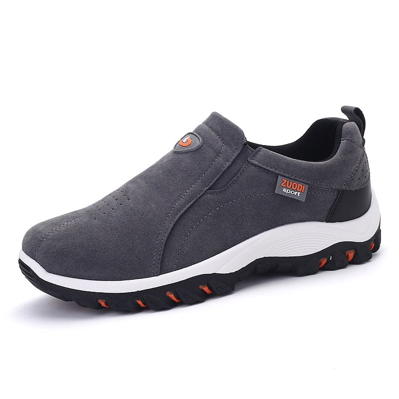 Men's Slip-On Hiking Shoes with High-Traction Sole - Rugged Outdoor Walking Sneakers for Trails & Travel | Thomler