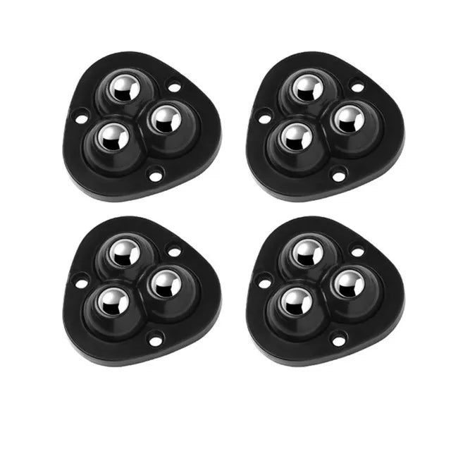 Self-Stick Swivel Casters for Furniture – 220 lb Capacity, Low-Profile Rolling Wheels | Thomler