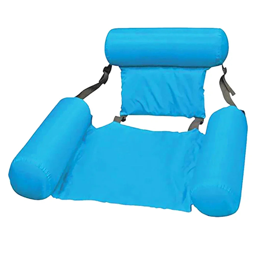 Inflatable Pool Lounger with Backrest – Floating Water Chair for Pool, Lake & Beach | Thomler