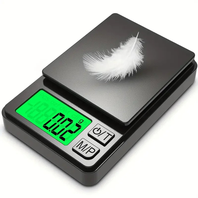 Digital Pocket Scale 1000g x 0.1g Precision Kitchen Food Jewelry Scale with Backlit LCD Display for Travel Weighing Grams Ounces | Thomler