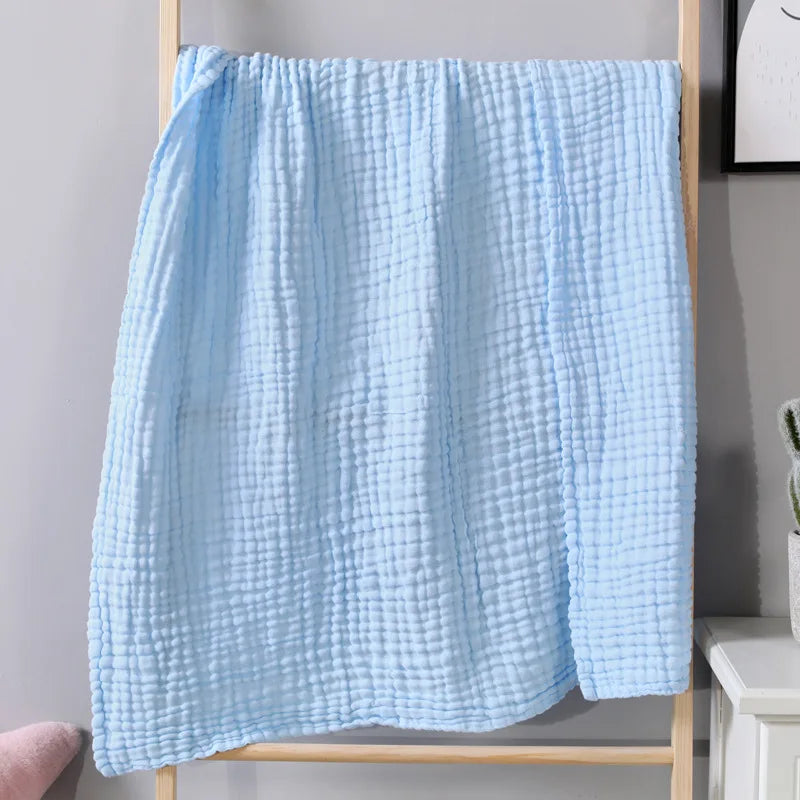 Six-Layer Pure Cotton Muslin Throw Blanket for Bed & Couch – Year-Round Comfort for Sensitive Skin | Thomler