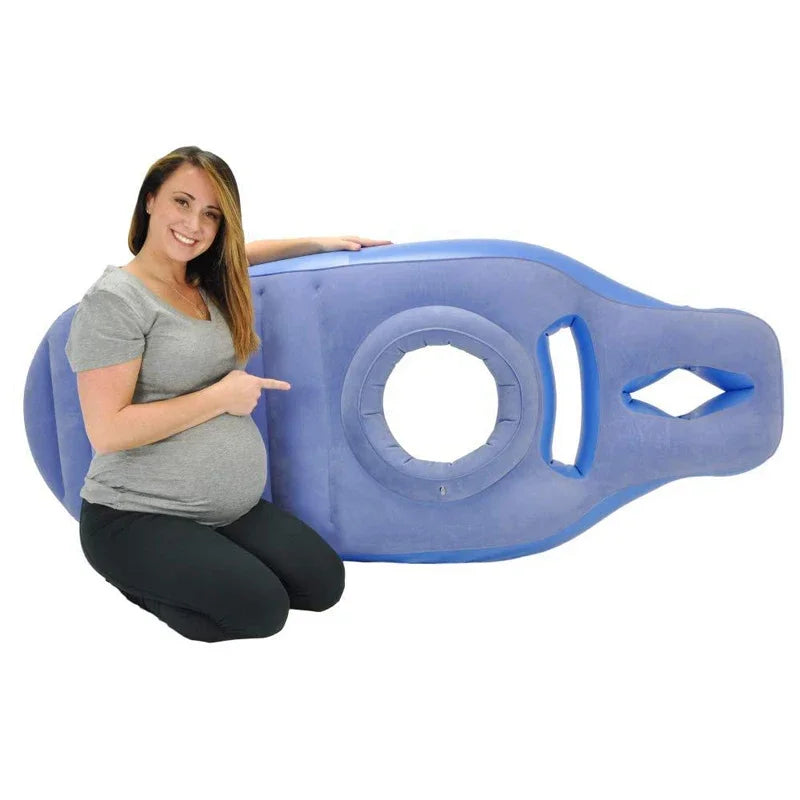 Inflatable Maternity Support Pillow for Pregnancy & Postpartum Relief – Full Body Cushion for Sleep, Yoga & Back Pain | Thomler