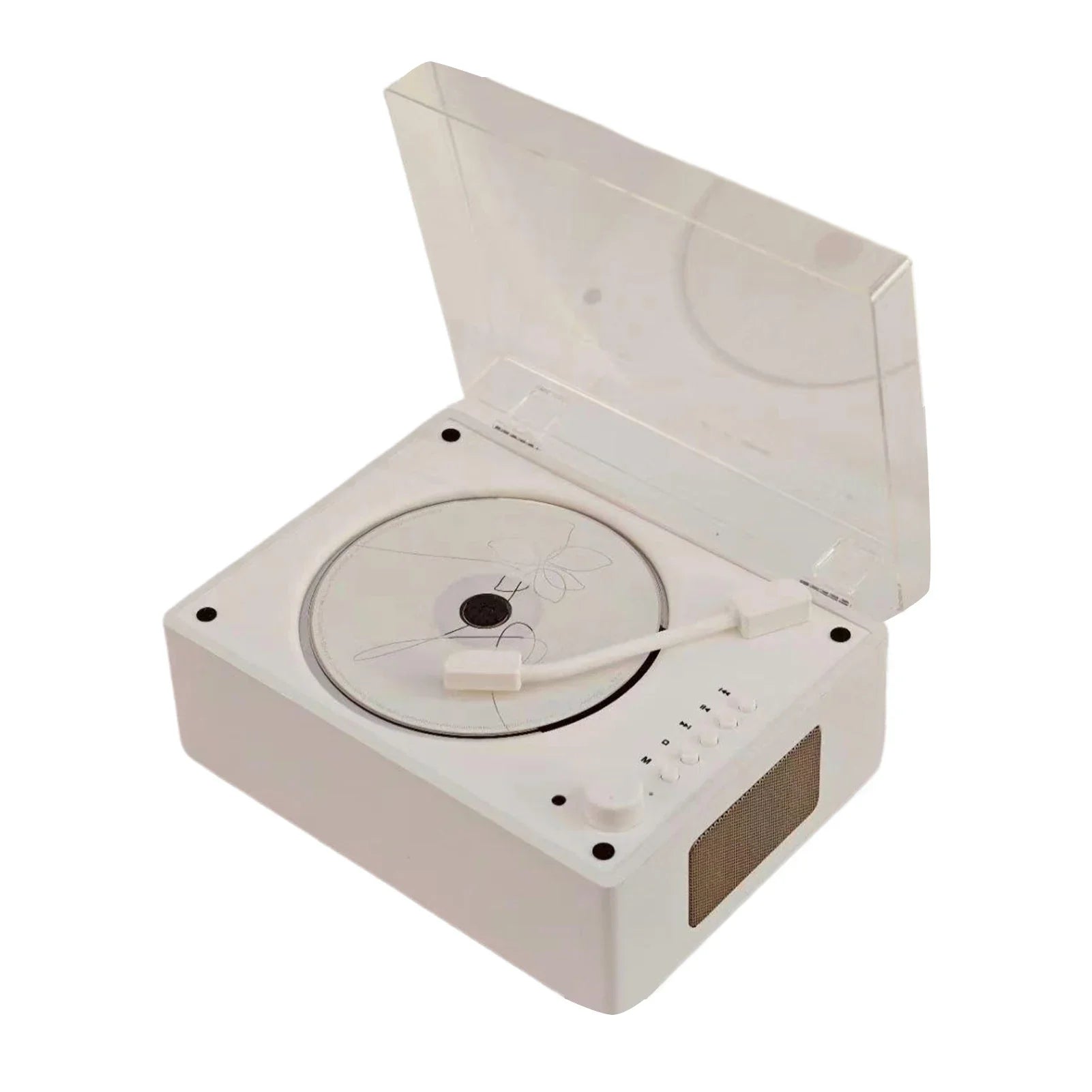 CD Player Wood Finish 20.0 cm Bluetooth 5.1 Portable Home Music Speaker USB AUX Vintage Audio System | Thomler