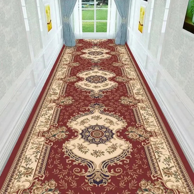 Persian-Inspired Hallway Runner Rug with Non-Slip Backing – Machine Washable Corridor Mat for Entryways and Stairs | Thomler