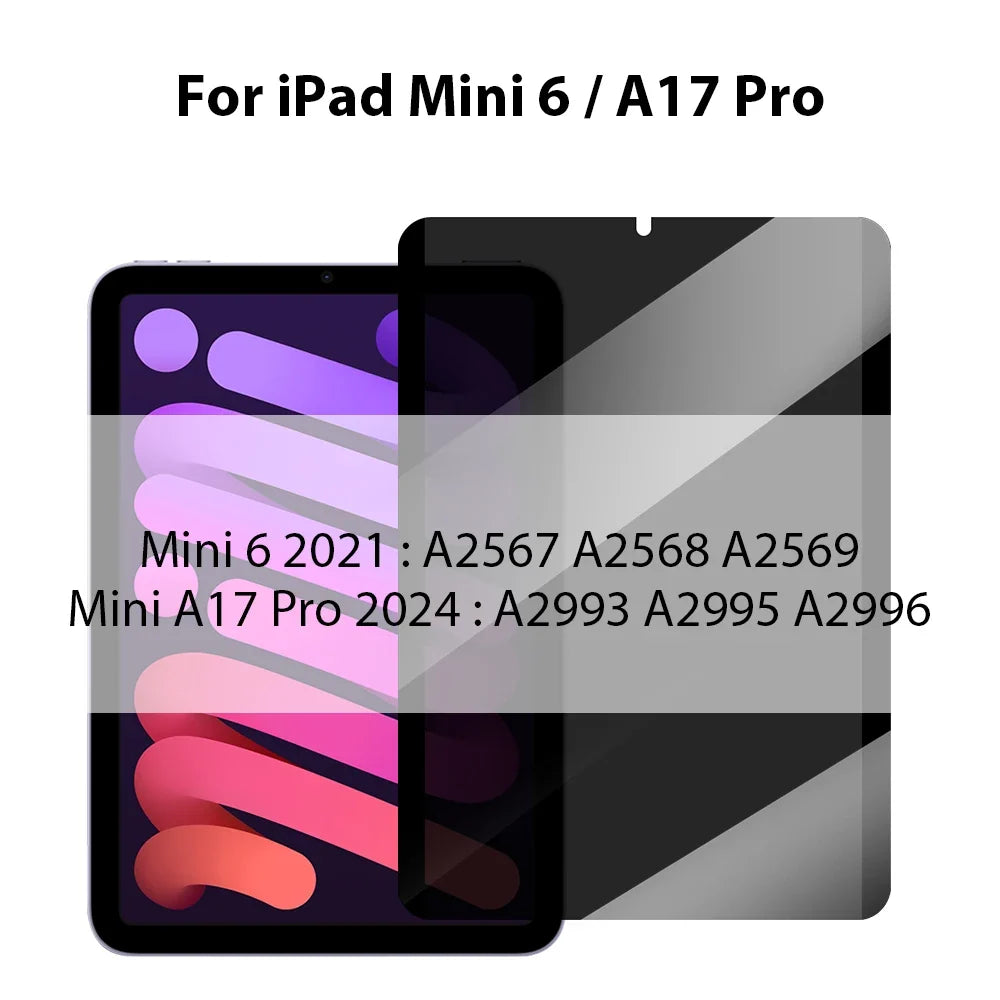 Anti-Spy Tempered Glass iPad Shield – Privacy Viewing Angle Control Screen Guard | Thomler