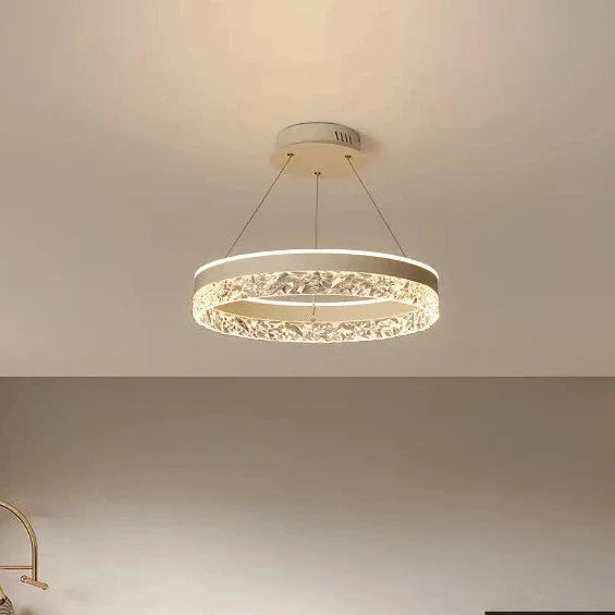 Layered Halo Ring LED Chandelier – Dimmable Multi-Tier Modern Pendant Light for Dining Room, Foyer & Living Room | Thomler