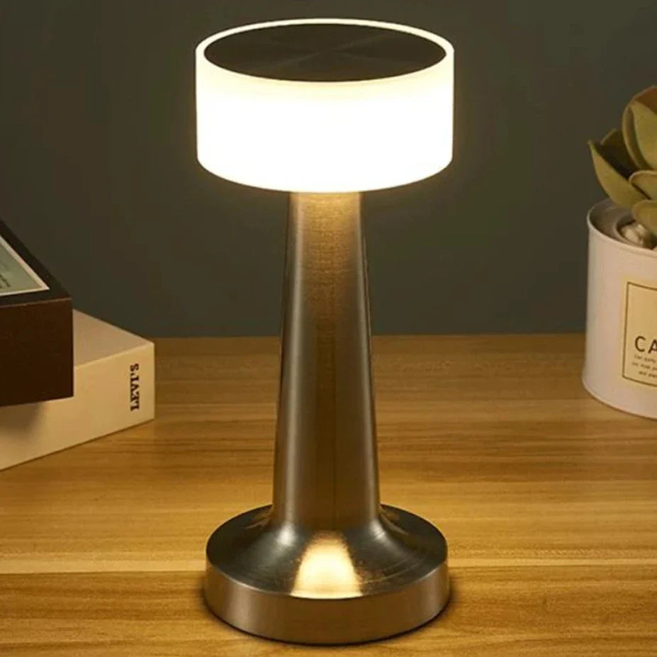 Table Lamp Iron Acrylic 9 in Portable Bedroom Nightstand Adjustable Touch Control LED Lighting | Thomler
