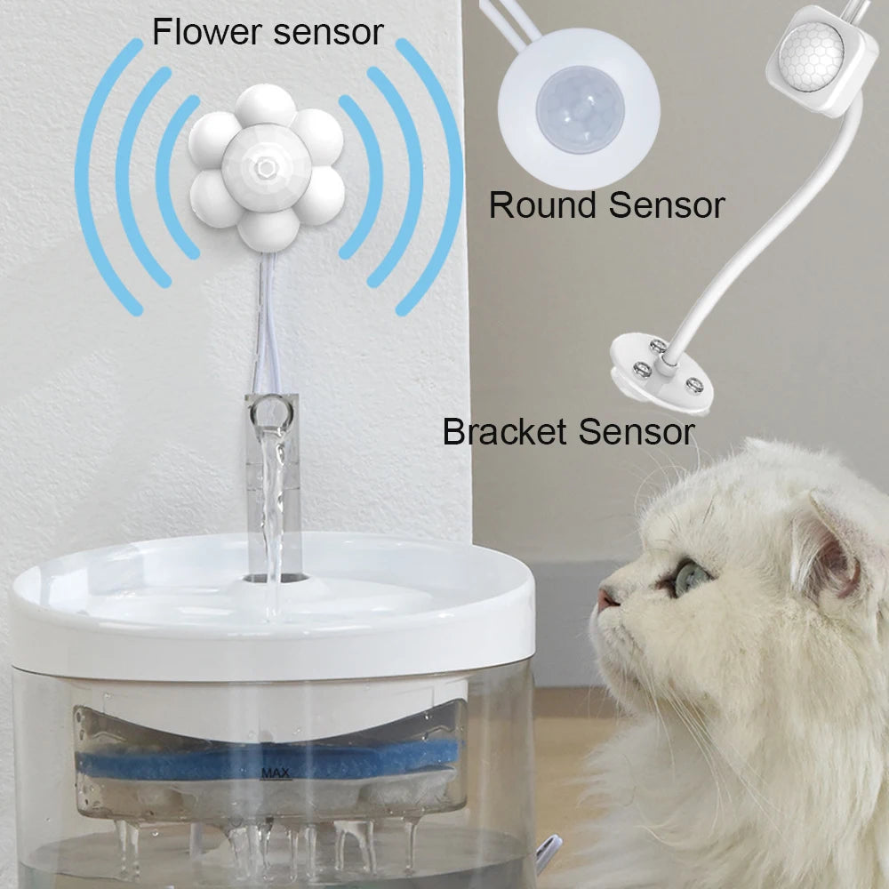 Motion-Activated Pet Drinking Station with USB Rechargeable Battery & Replaceable Filter for Dogs and Cats | Thomler