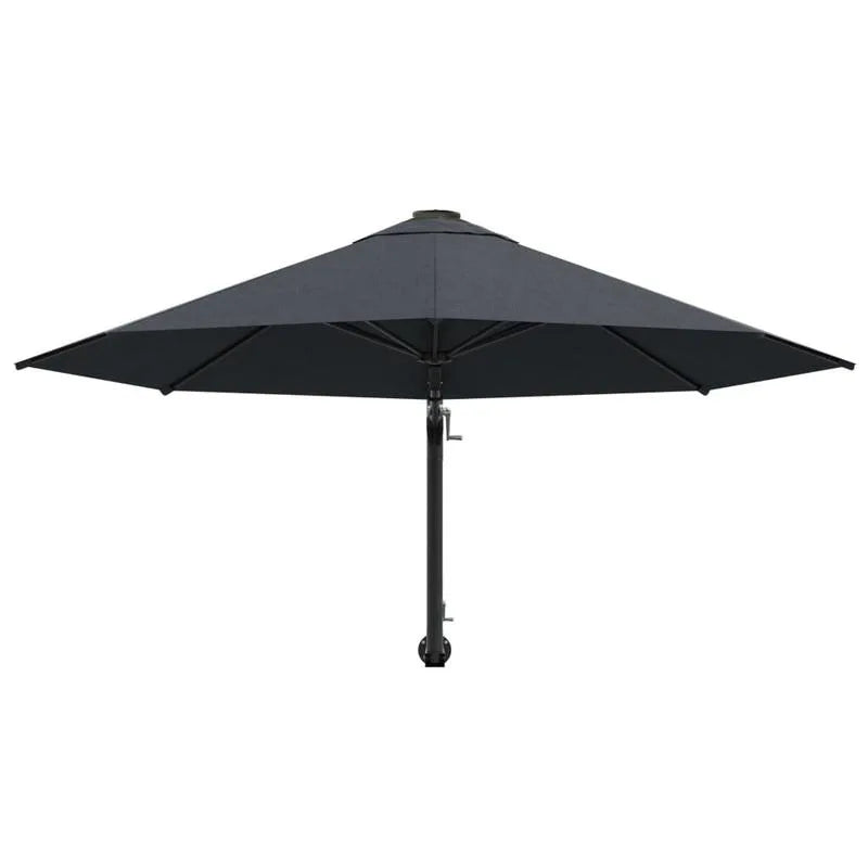 Half-Round Wall-Mounted Patio Shade – 10 ft Crank-Open Outdoor Canopy for Small Spaces, Deck & Courtyard | Thomler
